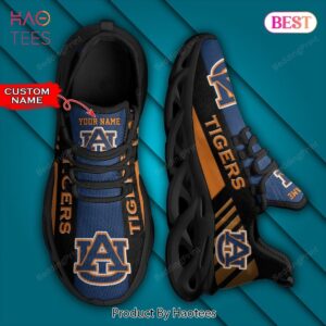 NCAA Auburn Tigers Personalized Blue Orange Max Soul Shoes