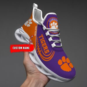 NCAA Clemson Tigers Max Soul Sneaker Custom Name 05 M12