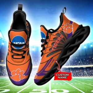 NCAA Clemson Tigers Max Soul Sneaker Custom Name 62HTN1945