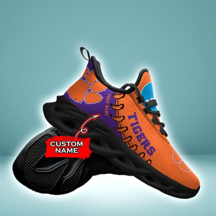NCAA Clemson Tigers Max Soul Sneaker Custom Name 85TK05