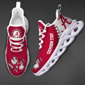 NCAA Custom name 01 Alabama Crimson Tide Personalized Max Soul Shoes