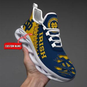 NCAA Custom name 02 Notre Dame Fighting Irish Personalized Max Soul Shoes