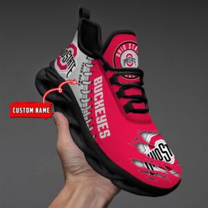 NCAA Custom name 04 Ohio State Buckeyes Personalized Max Soul Shoe