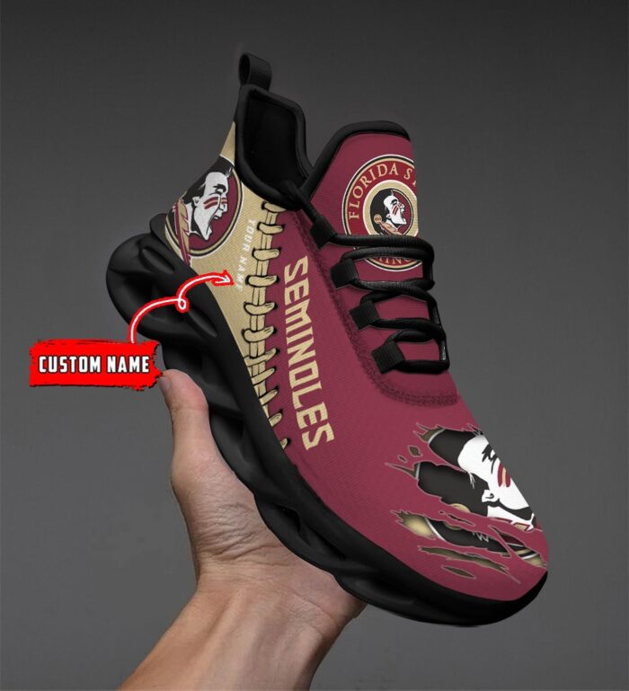 NCAA Custom name 07 Florida State Seminoles Personalized Max Soul Shoes