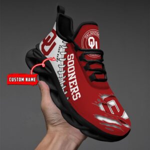 NCAA Custom name 10 Oklahoma Sooners Personalized Max Soul Shoes