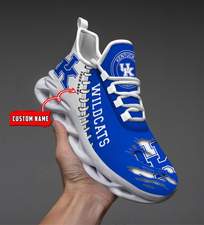 NCAA Custom name 12 Kentucky Wildcats Personalized Max Soul Shoes