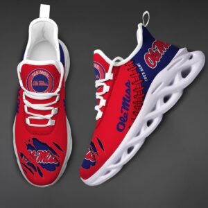 NCAA Custom name 25 Ole Miss Rebels Personalized Max Soul Shoes