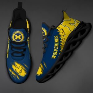 NCAA Custom name 29 Michigan Wolverines Personalized Max Soul Shoes