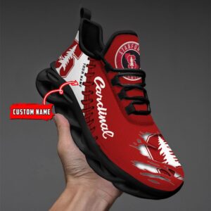 NCAA Custom name 35 Stanford Cardinal Personalized Max Soul Shoes