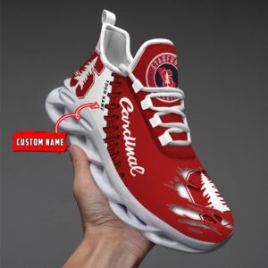 NCAA Custom name 35 Stanford Cardinal Personalized Max Soul Shoes