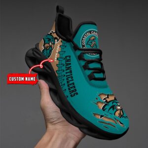 NCAA Custom name 46 Coastal Carolina Chanticleers Personalized Max Soul Shoes