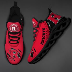 NCAA Custom name 62 Rutgers Scarlet Knights Personalized Max Soul Shoes