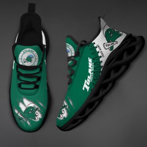 NCAA Custom name 70 Tulane Green Wave Personalized Max Soul Shoes