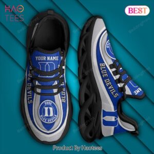 NCAA Duke Blue Devils Personalized Blue Mix Grey Max Soul Shoes