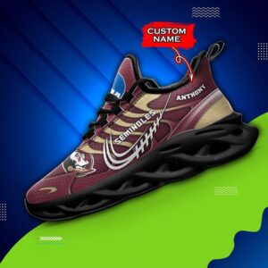 NCAA Florida State Seminoles Max Soul Sneaker Custom Name 65HTN2058