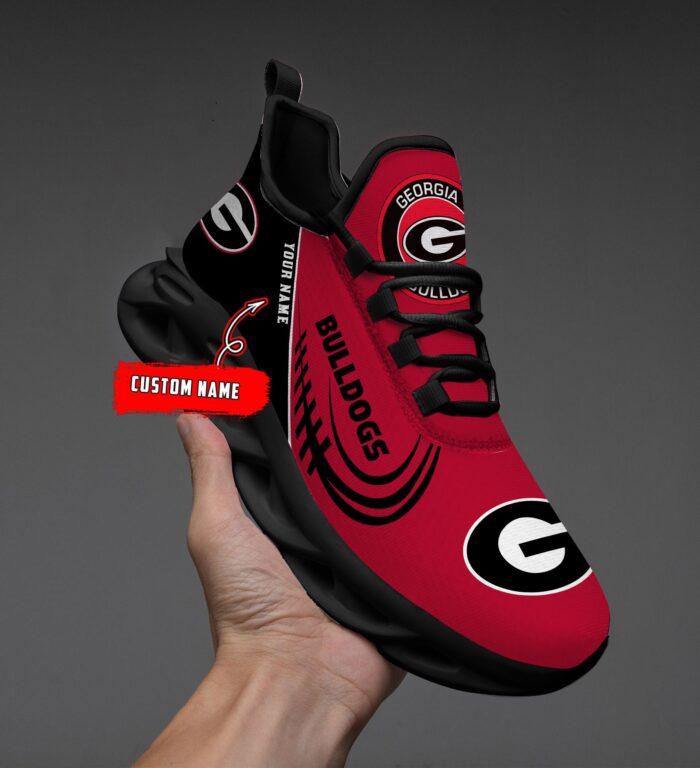 NCAA Georgia Bulldogs Max Soul Sneaker Custom Name 05 M12