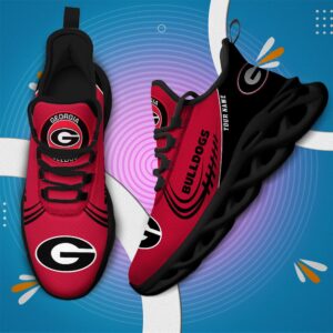 NCAA Georgia Bulldogs Max Soul Sneaker Custom Name 05 M12