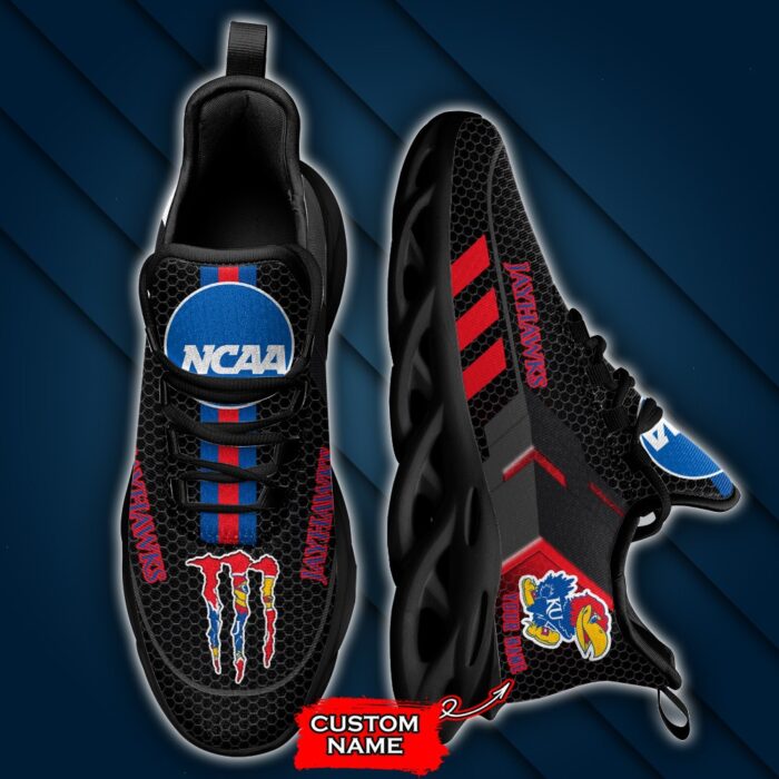 NCAA Kansas Jayhawks Max Soul Sneaker Custom Name 43 M1RTT4193