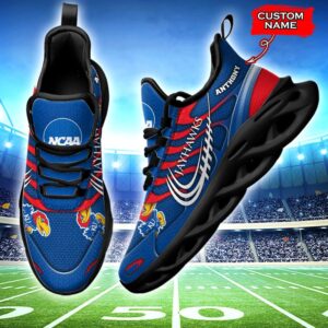 NCAA Kansas Jayhawks Max Soul Sneaker Custom Name 65 M12HTN4318