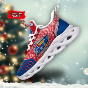 NCAA Kansas Jayhawks Max Soul Sneaker Custom Name 66RTT1570