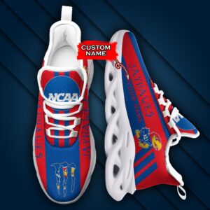 NCAA Kansas Jayhawks Max Soul Sneaker Custom Name Style 1HTN7026