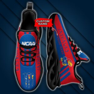 NCAA Kansas Jayhawks Max Soul Sneaker Custom Name Style 1HTN7026