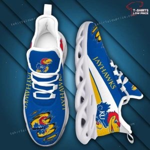 NCAA Kansas Jayhawks Yellow Blue Max Soul Sneakers Sport Shoes