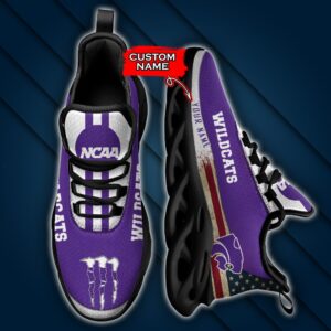 NCAA Kansas State Wildcats Max Soul Sneaker Custom Name 42 M1