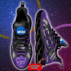 NCAA Kansas State Wildcats Max Soul Sneaker Custom Name 48 M1