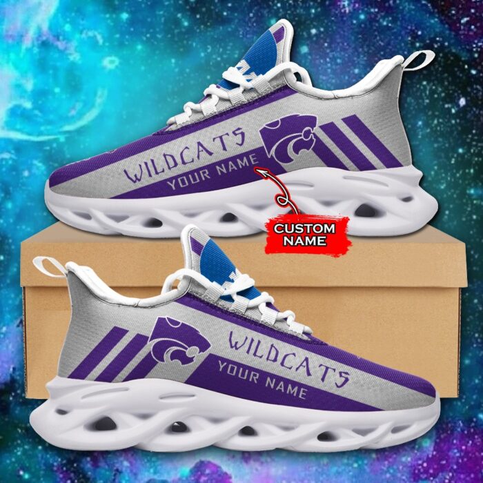 NCAA Kansas State Wildcats Max Soul Sneaker Custom Name Style 1HTN7027