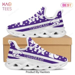 NCAA Kansas State Wildcats Violet Mix White Max Soul Shoes