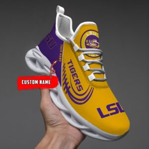 NCAA LSU Tigers Max Soul Sneaker Custom Name 05 M12