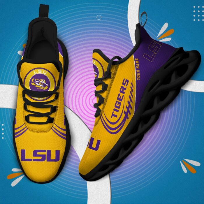 NCAA LSU Tigers Max Soul Sneaker Custom Name 05 M12