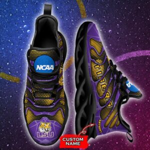 NCAA LSU Tigers Max Soul Sneaker Custom Name 48 M1