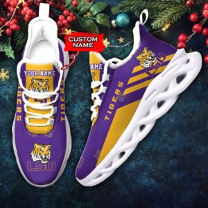 NCAA LSU Tigers Max Soul Sneaker Custom Name 67HTN2159