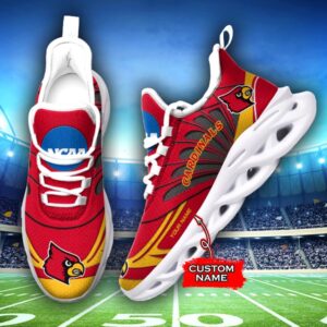 NCAA Louisville Cardinals Max Soul Sneaker Custom Name 62HTN1954