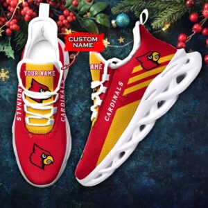 NCAA Louisville Cardinals Max Soul Sneaker Custom Name 67HTN2158