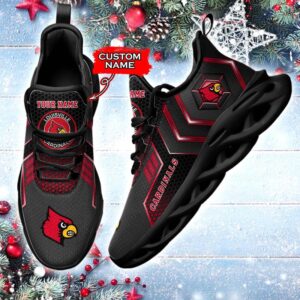 NCAA Louisville Cardinals Max Soul Sneaker Custom Name 69HTN2314