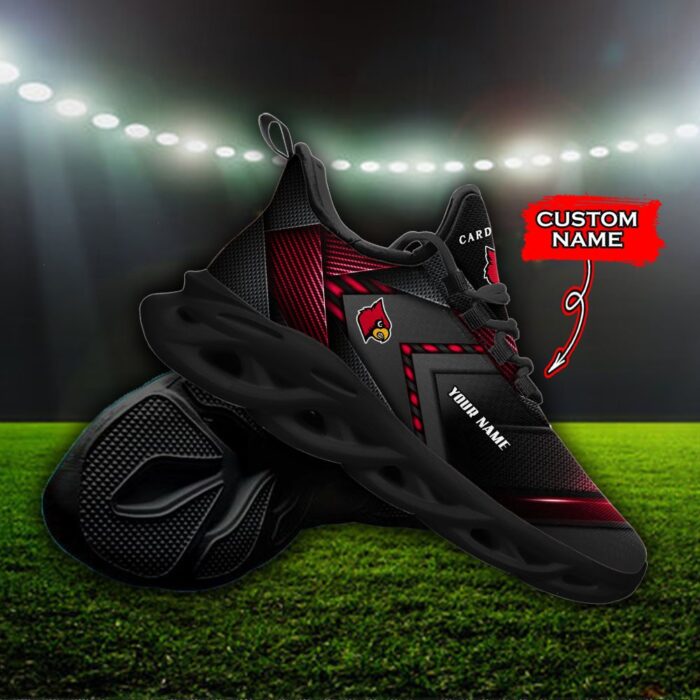NCAA Louisville Cardinals Max Soul Sneaker Custom Name Fan Gift