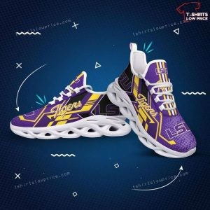 NCAA Lsu Tigers Purple Max Soul Shoes Running Sneakers