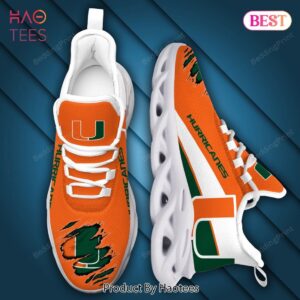 NCAA Miami Hurricanes Green Mix Orange Max Soul Shoes