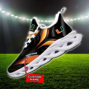 NCAA Miami Hurricanes Max Soul Sneaker Custom Name 84TTMSNCAA8416
