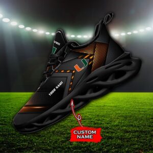NCAA Miami Hurricanes Max Soul Sneaker Custom Name Fan Gift