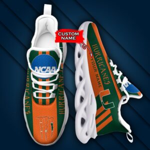 NCAA Miami Hurricanes Max Soul Sneaker Custom Name Style 1HTN7031