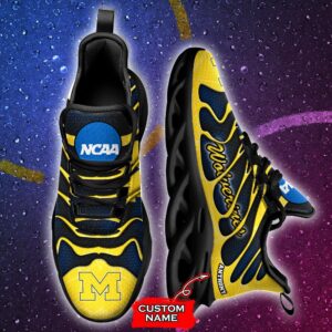 NCAA Michigan Wolverines Max Soul Sneaker Custom Name 48 M1