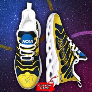 NCAA Michigan Wolverines Max Soul Sneaker Custom Name 48 M1