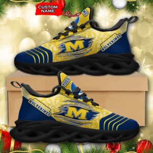 NCAA Michigan Wolverines Max Soul Sneaker Custom Name 66 M12RTT6994
