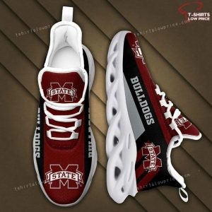NCAA Mississippi State Bulldogs Maroon Black Max Soul Sneakers Running Shoes