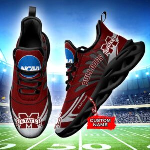 NCAA Mississippi State Bulldogs Max Soul Sneaker Custom Name 62RTT1596