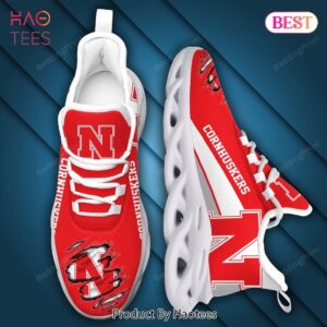 NCAA Nebraska Cornhuskers Red White Max Soul Shoes